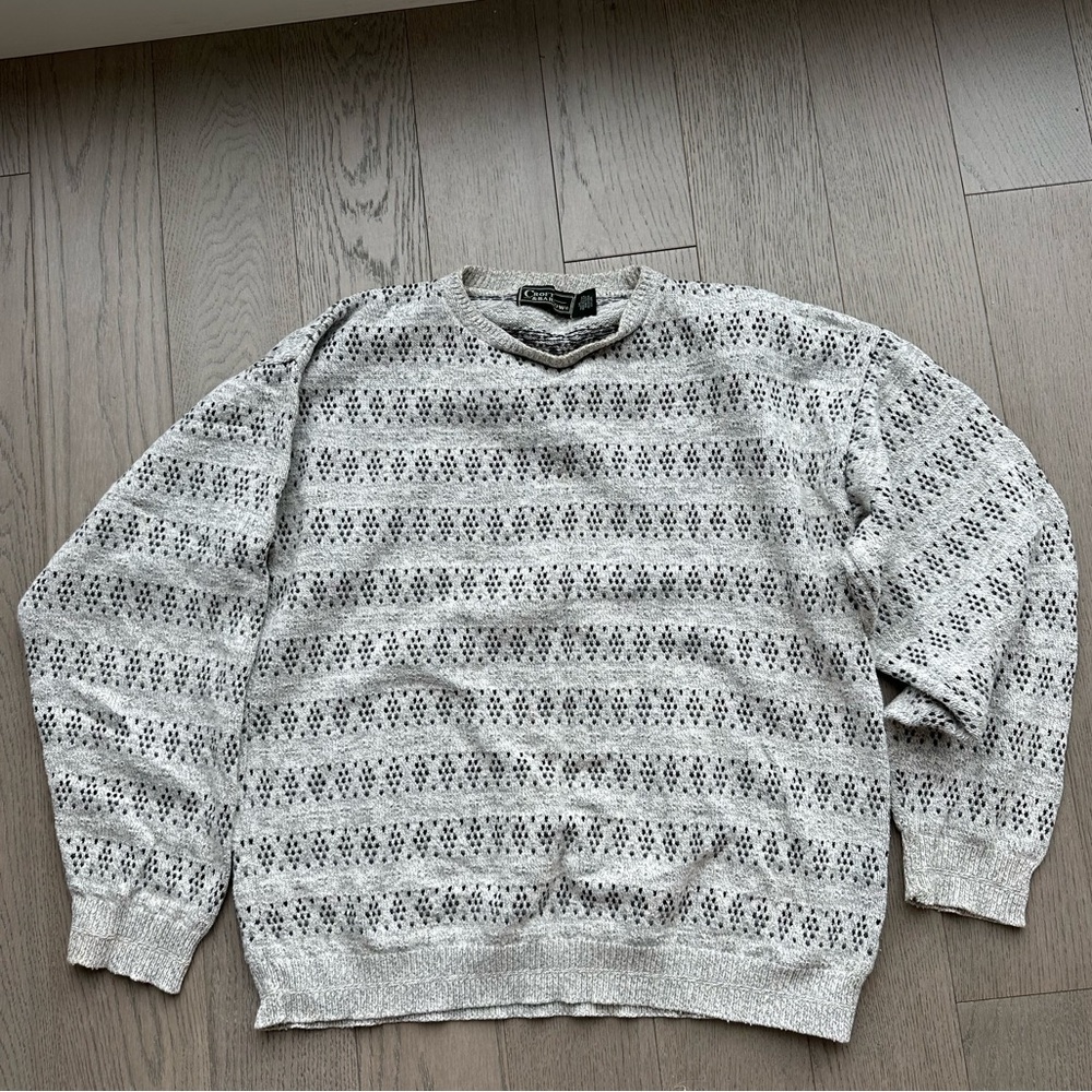 100% Cotton Craft & Barrow Grey Sweater